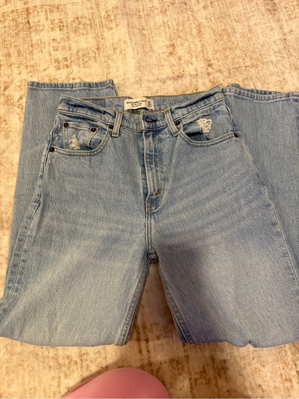 Abercrombie & Fitch Light Wash Straight Leg Jeans
